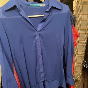 Blue hi low top from Alice Olivia